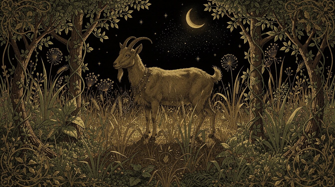 The Wood Goat, Yǐ Wèi: the vine upon the warm earth of late summer
